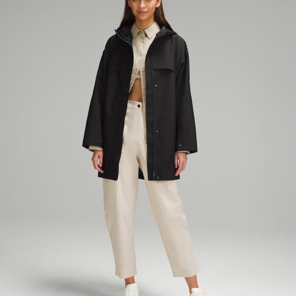 Lululemon Mid Length Waterproof Rain Coat